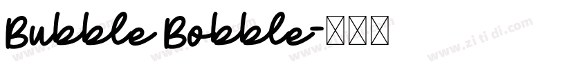 Bubble Bobble字体转换